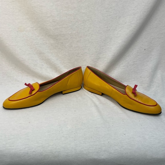 Vintage, yellow and red flat loafer - Picture 2 of 7